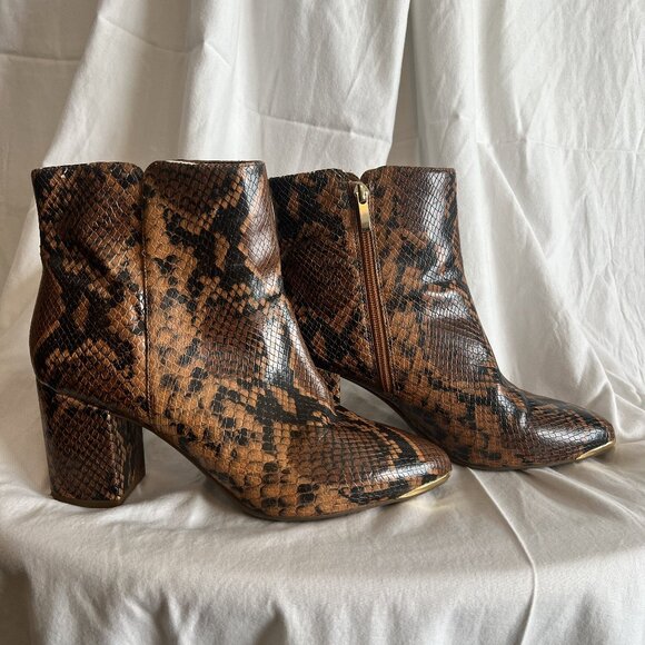 Women's Franco Sarto Snakeskin Booties - Picture 1 of 8